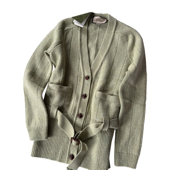Gucci belted cardigan sweater - Picture 4 of 7